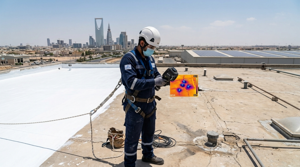 كشف تسربات الأسطح بالرياض عزل متكامل
